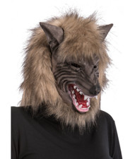Halloween Werwolf Maske & Blond Horror Biest Klassisch Kostüm Wolf