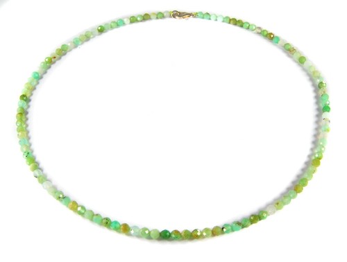Kette aus chrysopras - chrysopras, in