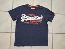 SUPERDRY - T-SHIRT - REAL SUPERDRY - DUNKEL BLAU - SIZE XL