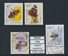 BUND Jugend 1984 Bienen Nr. 1202 – 1205 gestempelt (Rundstempel)