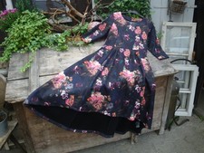 Ulla Popken-Anna Scholz   Traumkleid Gr. 42 Mehrfarbig Blumen Vokuhila Look !!!!