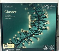 Lichterkette 3000 LED Lumineo Gruppenbeleuchtung-Clusterlight  Warm Weiß  