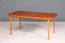 Edler Mid Century Esstisch ausziehbarer Danish Design Teak Holz Küchentisch