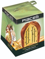 Hefekuchen Panettone Choco Chips und Pistazie 750g Piacelli