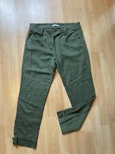 Stefanel 40 Moto Utility Cargo Casual Hose Baumwolle/Leinen Padded Super weich