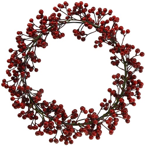Weihnachtsdeko beerenkranz rot - beerenkranz,