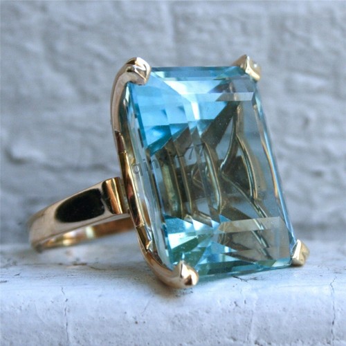 Aquamarin ring damenringe - ring,