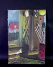 impression. STILLLEBEN mit MALERUTENSILIEN - Öl auf Leinwand