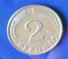 DM- Geld Münze: : 2 Pfennig
