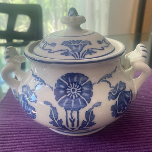 Zuckerdose villeroy blau - villeroy, blau-