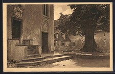 Weidenau /Sieg, Partie an der Kirche, Ansichtskarte 1925 