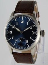 Flieger BLUE Uhr PURE MECHANISCH Typ Unitas 6498 B-Uhr Pilot Saphir BGW9 41mm