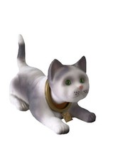 Wackel Dackel - Katze grau-