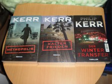 3 Bücher von Philip Kerr -ungel. Mängelexempl