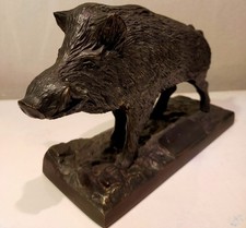Wildschwein aus Bronze, von