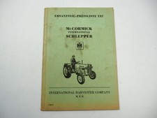 IHC Mc Cormick DF D 212 217 320 324 430 DLD DED Schlepper Ersatzteil Preisliste