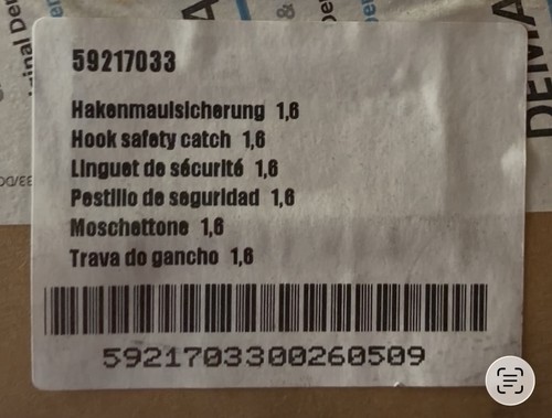 Demag hakenmaulsicherung 6 - hakenmaulsicherung, 1,6