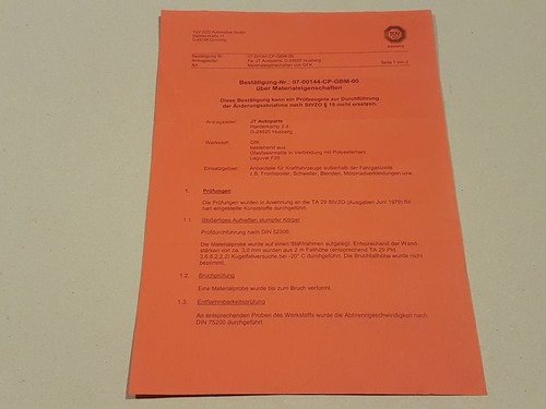 Gfk tüv bestätigung - gfk,