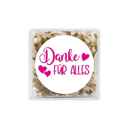 24x danke aufkleber - 4cm,
