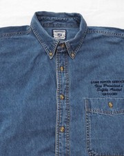 Lee Herren Jeans Hemd Größe XL Regular Fit N367