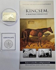 Ungarn 15000 Forint 2024 Rennpferd Kincsem PP Hungary Silber polierte Platte