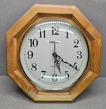 Vintage Holz Eiche Wanduhr