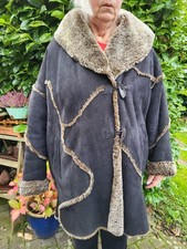 Echt Leder Echt Pelz Jacke Gr. 38 Collection Larry Long eher 44/46