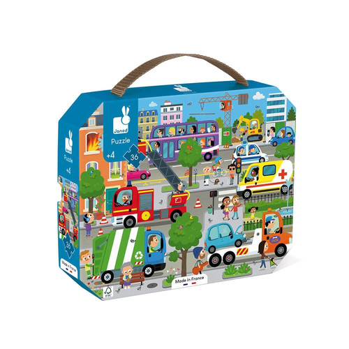 Janod puzzle stadt - puzzle,