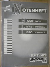 Lern-und Übungsheft -Musiknoten-BONTEMPI System 5 Plus.