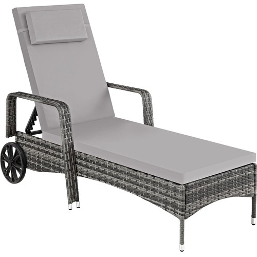 Sonnenliege rattan mit rollen - mit,