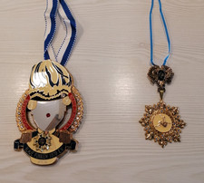 Dekorative Karnevalsorden aus Köln "Blaue Funken" Herrenorden und Damenorden