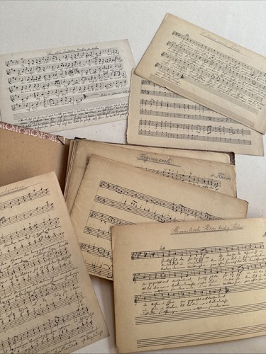 Alte handgeschriebene noten - alte,
