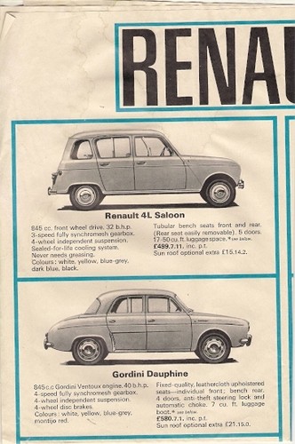 Renault range 1964 - renault,