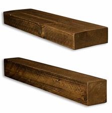 levandeo Wandregal Holz Massiv