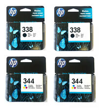 4 x Original HP Tinte 2 x 338 + 2 x 344 Photosmart 2575 2710 8050 8150 8450 8750
