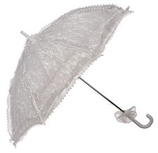 Spitzenschirm weiß hochzeit - spitzenschirm,
