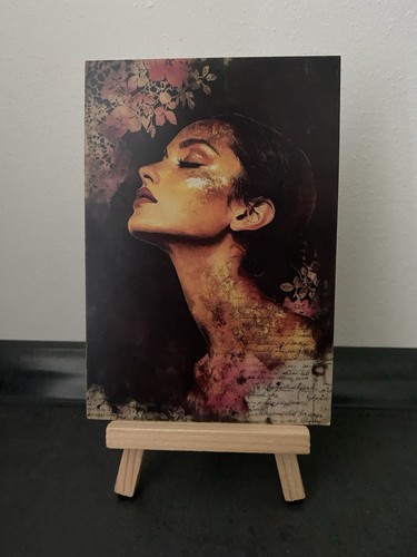 Postkarte motivkarte frau - postkarte, motivkarte,