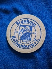 Bierdeckel Einseitig - Brauhaus Rothenburg O.T - Beugler - Kleiner