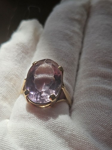 Ring massiv gold gepunzt - kt,