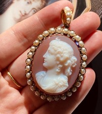 Antiker Kamee Anhänger Gold