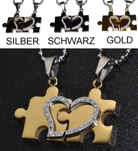 Partnerkette puzzle herz - puzzle,