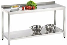 Arbeitstisch Grundbord Edelstahl Tisch Arbeitsplatte 1600x700mm 160 cm wie neu