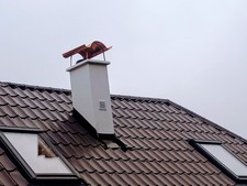 SCHORNSTEINABDECKUNG KAMINHAUBE  KUPFER 50x50cm NAPOLEON DIREKT VOM SPENGLER 