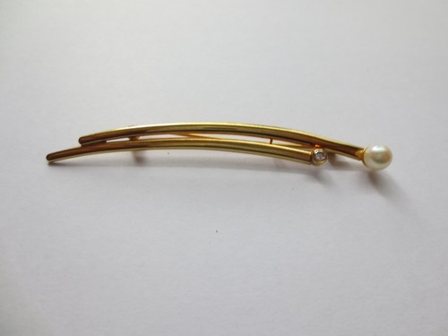 8ct gold anstecknadel brosche - 8ct,