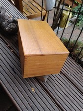  alter Karteikasten Holz  Bauhaus Büro Aufbewahrung Requisite 695