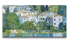 120x60cm Remaster Gustav Klimt's Kirche in Cassone Weltberühmt Zeitlos