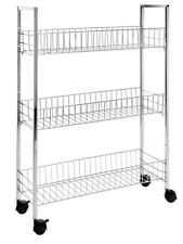 Ordnungswagen Schmal 3 Körbe Aufbewahrung Regal Universalwagen Allzweckwagen