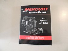 2001 Shop Repair manual Mercury 200 OptiMax Jet Drive Werkstatt hand buch