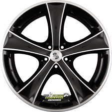 Etabeta Tettsut black matt full polish 9x19 ET40 - LK5/120 ML74.1 Felge Alu