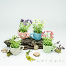 Blumen in Mini Tasse in 4